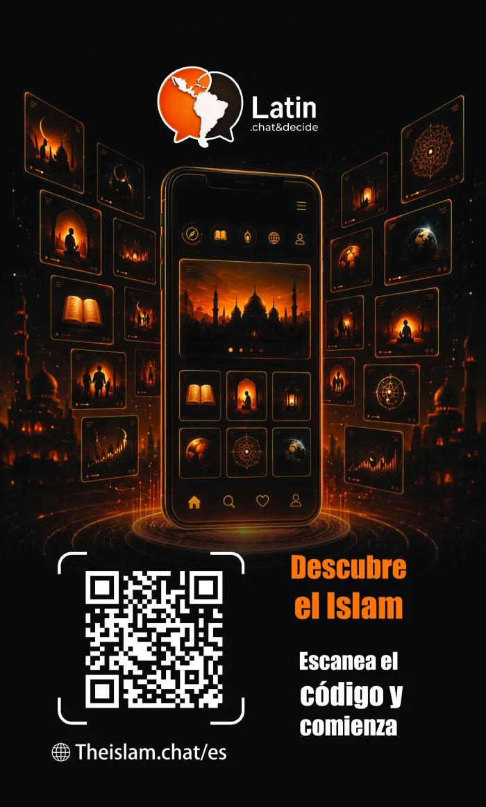 Descubre el Islam  Escanea el código y comienza